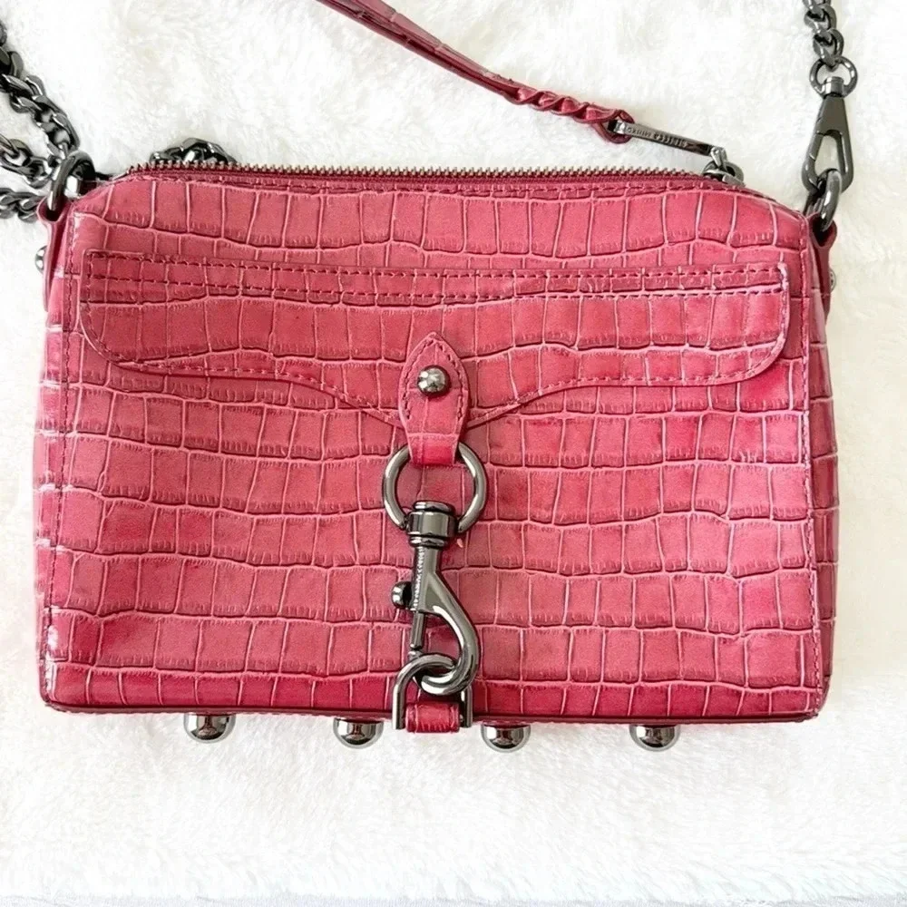 Rebecca Minkoff Mini MAC Crossbody Cardinal cranberry red
